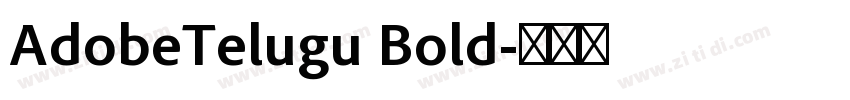 AdobeTelugu Bold字体转换